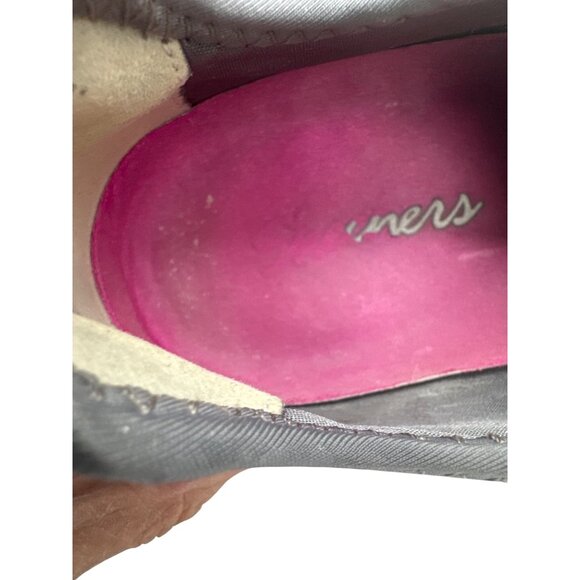 Skechers s Size 10 Gray Athletic Sneakers Mesh Synthetic Slip-On Accents - Picture 9 of 9